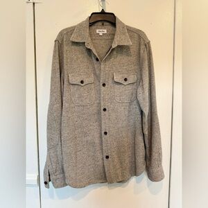 Steven Alan Wool Silk Linen Blend Shirt Sz L